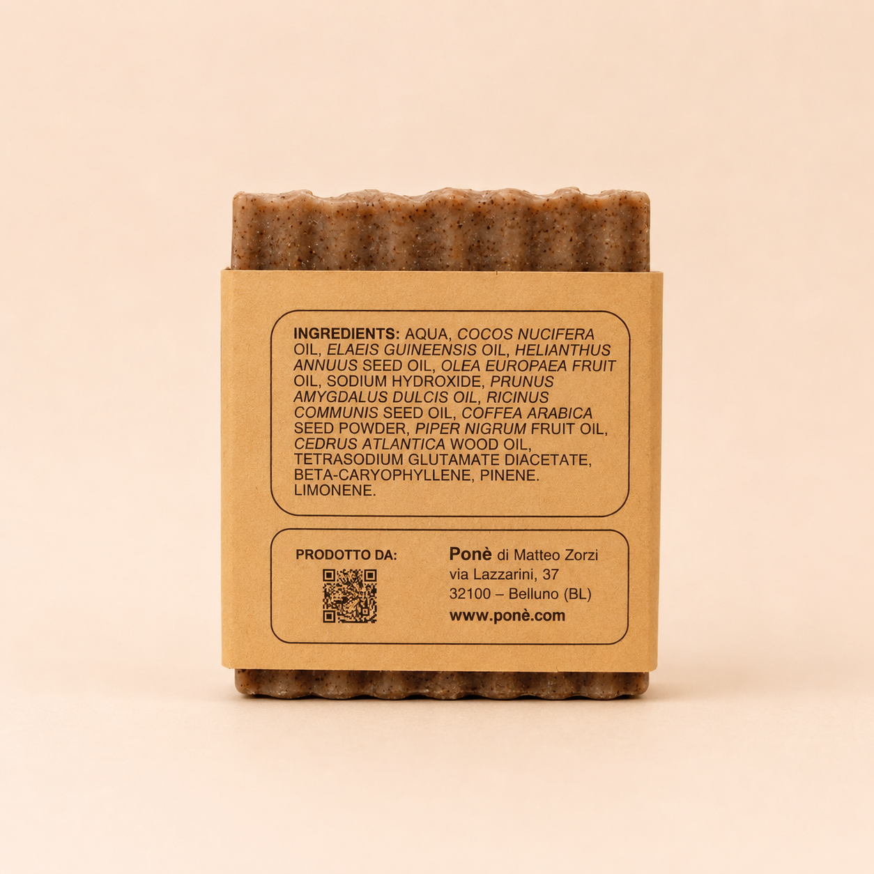 Sapone artigianale Ponè - Caffè e Mandorla